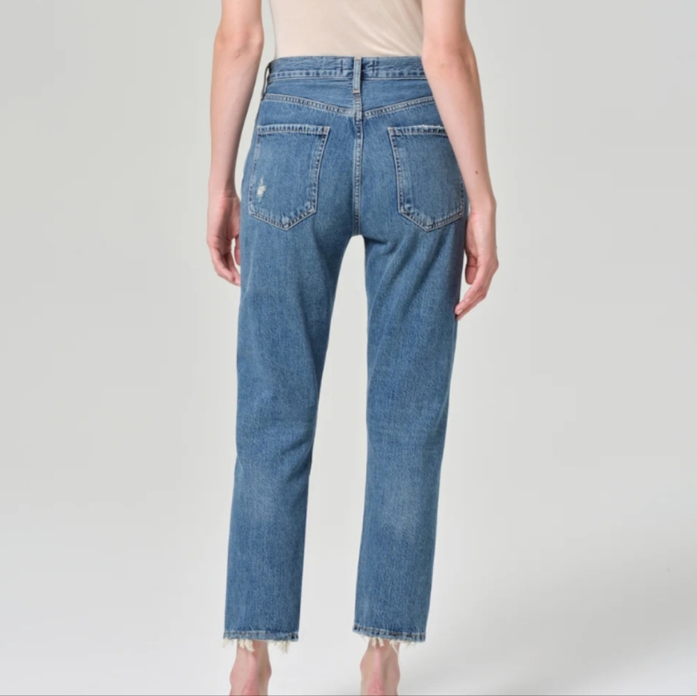 Agolde Riley High Rise Straight Crop Jeans - Picture 3 of 12